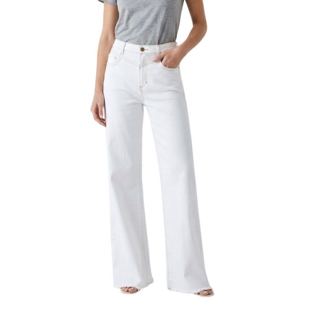 Joes Jeans | Voila White Wide Leg High Rise Stretch Denim NWT | Size 30